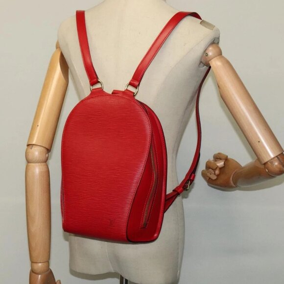 LOUIS VUITTON Epi Mabillon Backpack Castilian Red - Picture 15 of 16